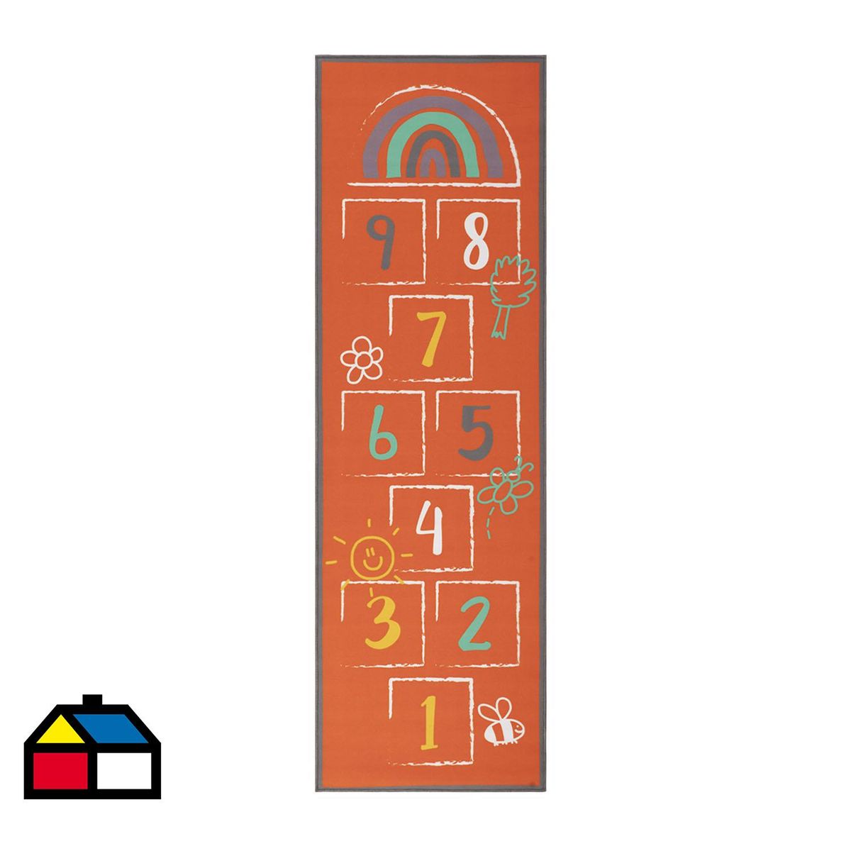 DIB - Alfombra playmat luche 60x193 cm arcoiris