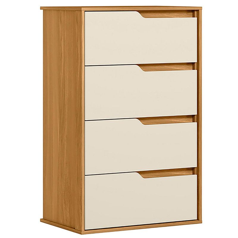VEKKAHOME - Cómoda 4 Cajón(es) Rio 70x111x45 cm Café
