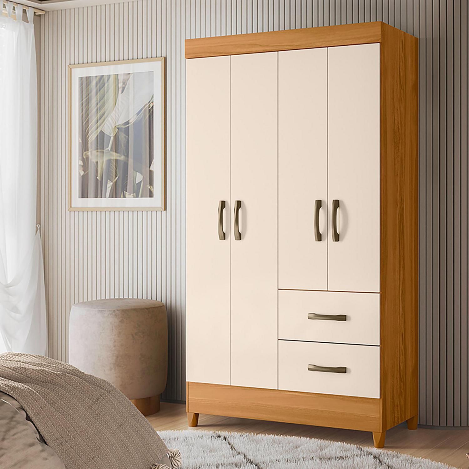 WITH A WHITE，6号，ボレロ VEKKAHOME Clóset Porto 6 Puerta(s) 2 Cajón(es) 6 Repisa(s