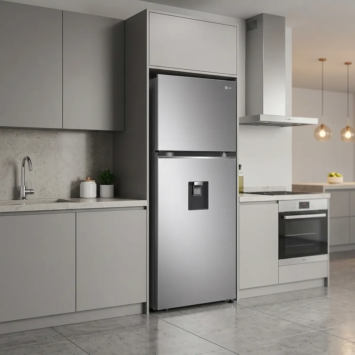 LG - Refrigerador Top Freezer No Frost 344 Litros Inox VT34WPP