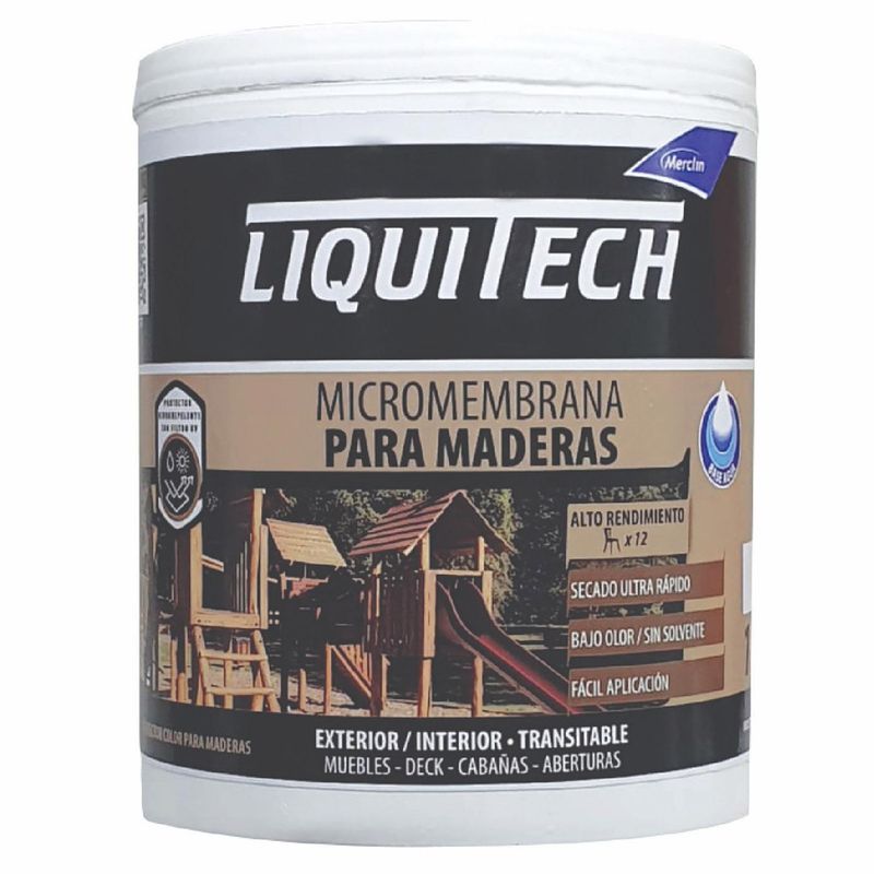MERCLIN - Pintura para Maderas Micromembrana Satinado 1 l cristal