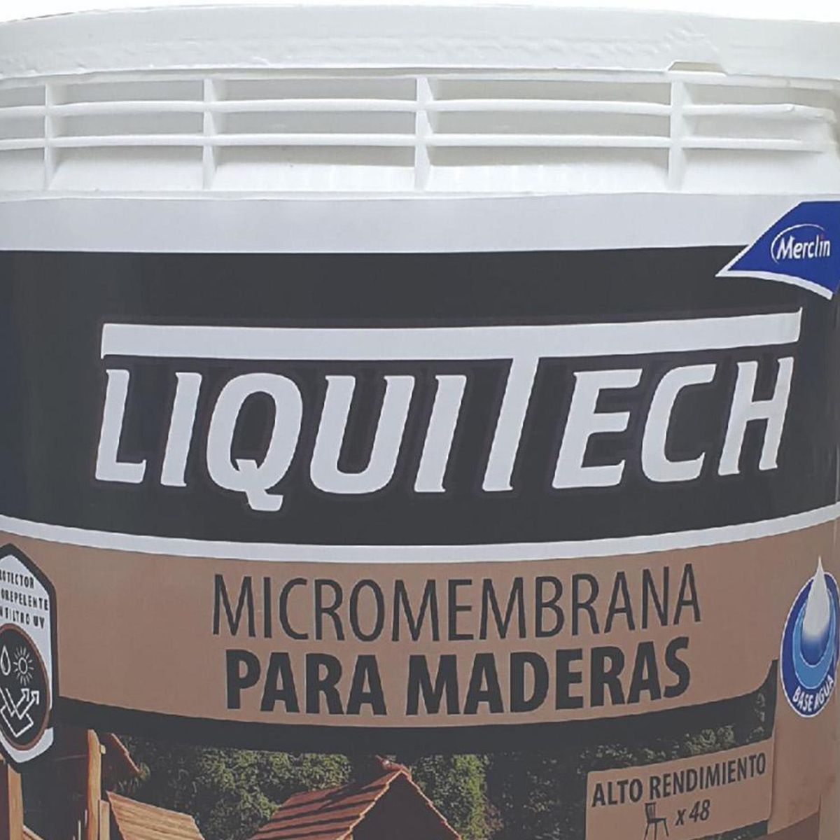 MERCLIN - Pintura para Maderas Micromembrana Satinado 4 l caoba