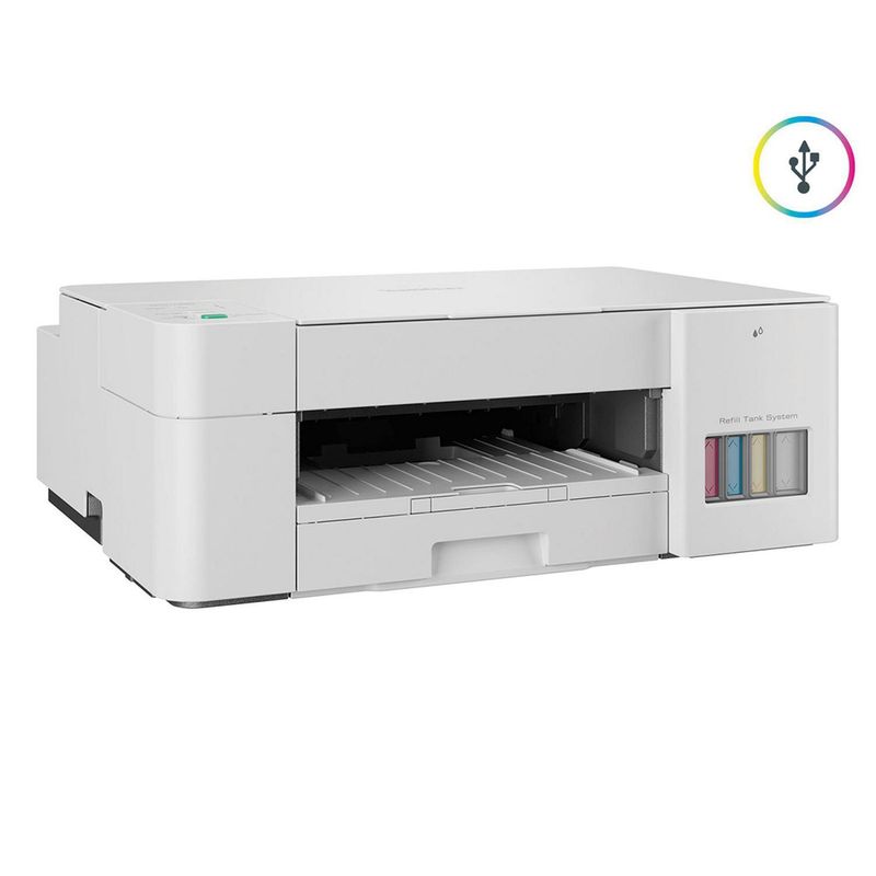 BROTHER - Impresora Multifuncional Inyección a color DCPT226 Blanco USB