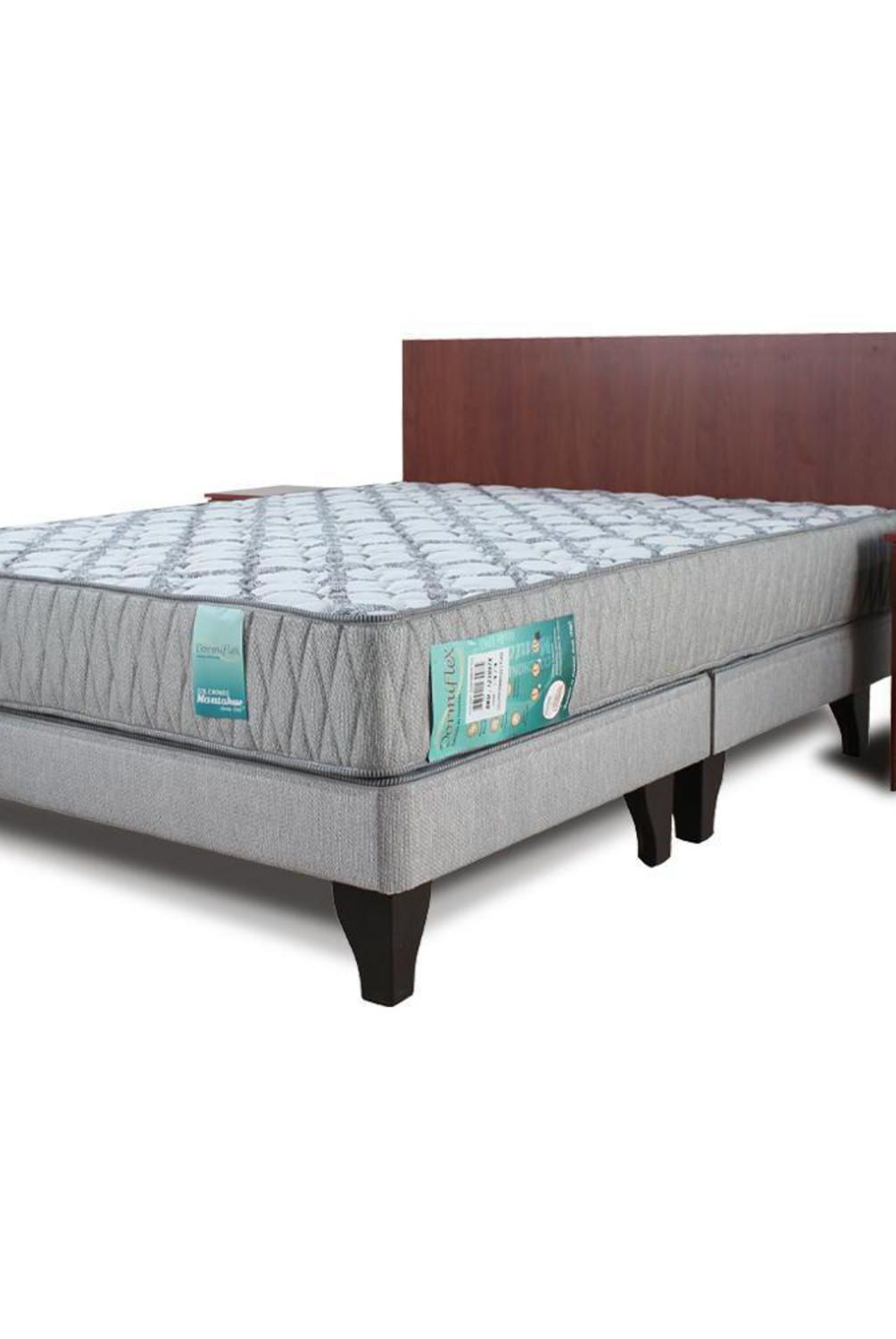 MANTAHUE - Combo Dormiflex 2 plazas 2 veladores + respaldo