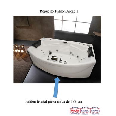 Faldon frontal tina arcadia
