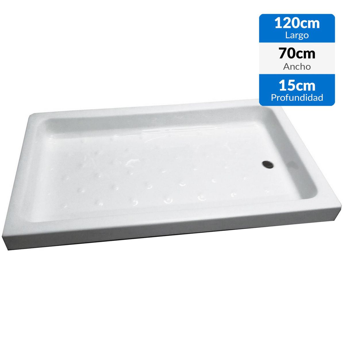 NORGLAS - Receptáculo 120x70x15 cm metacrilato reforzado antonia