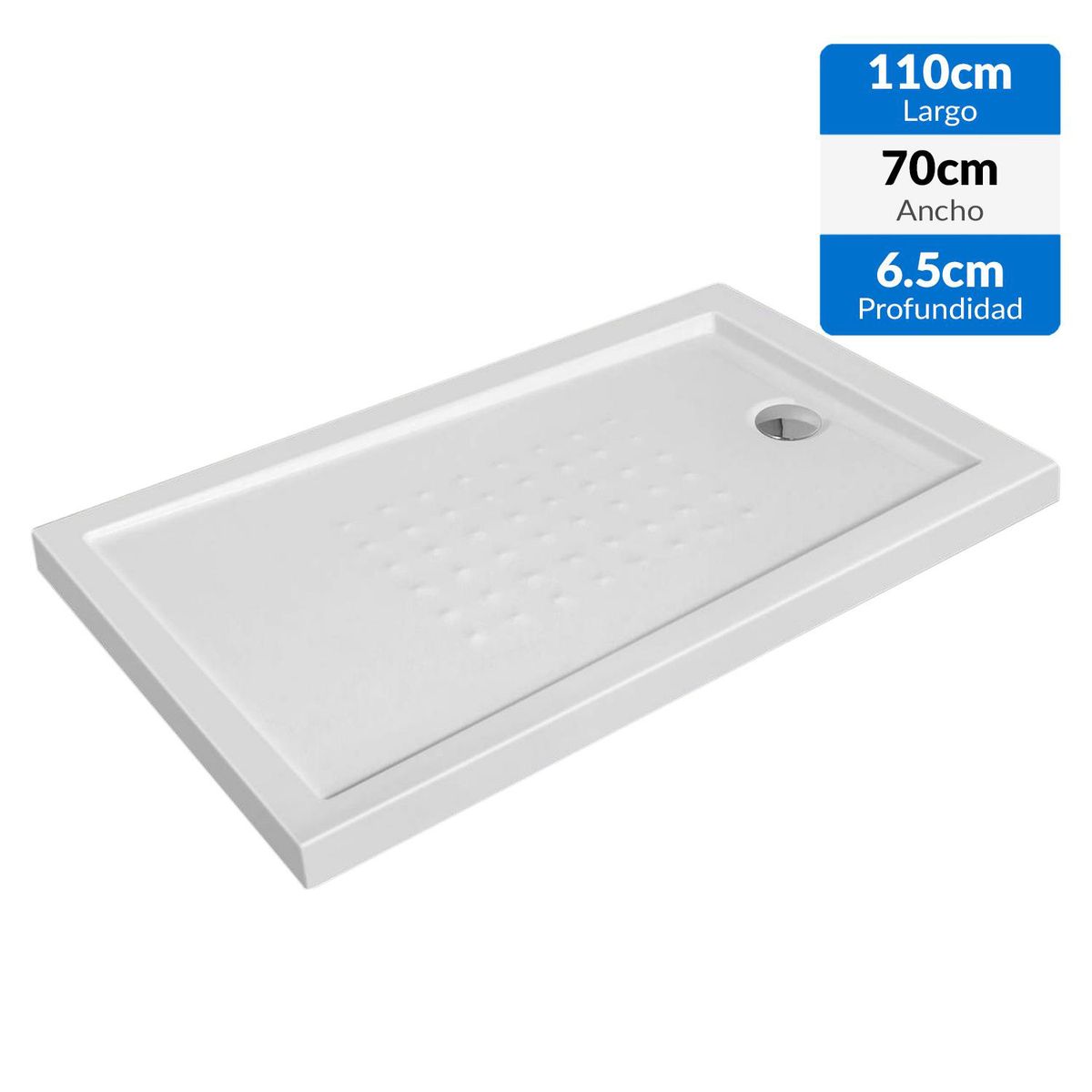 NORGLAS - Receptáculo 110x70x6,5cm metacrilato reforzado venecia