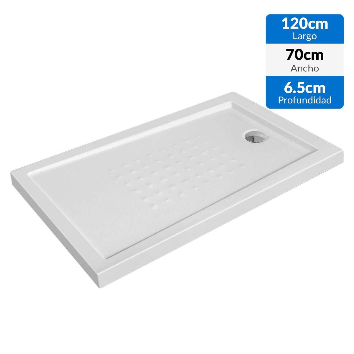 NORGLAS - Receptáculo 120x70x6,5 cm metacrilato reforzado venecia