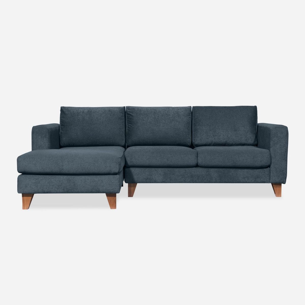 ROSEN - Sofá seccional Tela/Madera