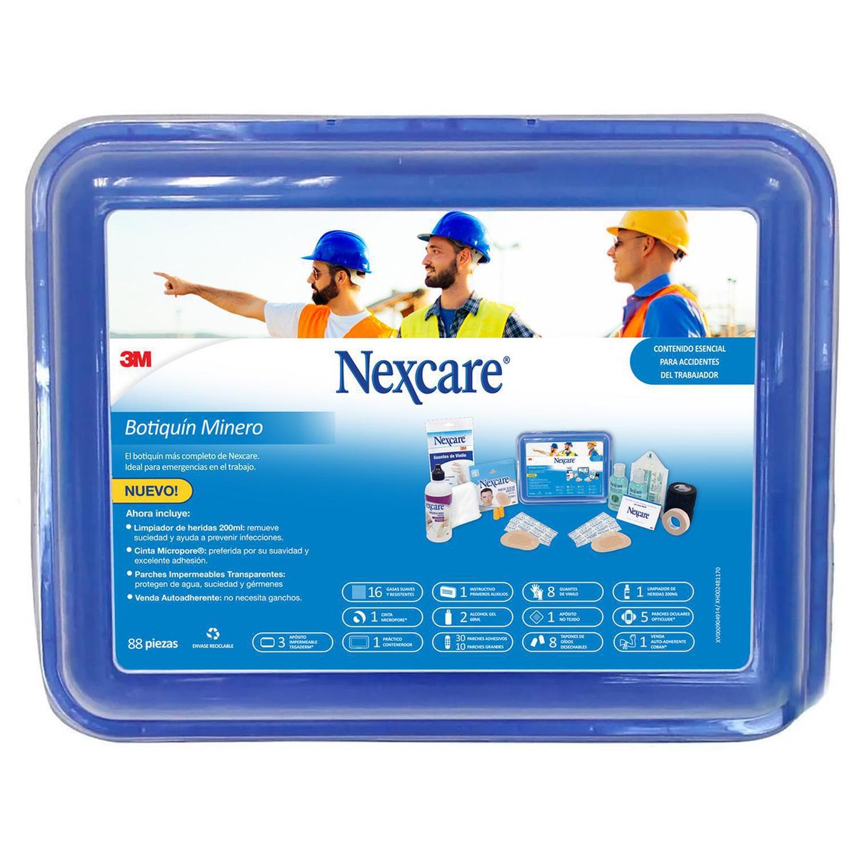 NEXCARE - Botiquín Minero PRO 88 piezas
