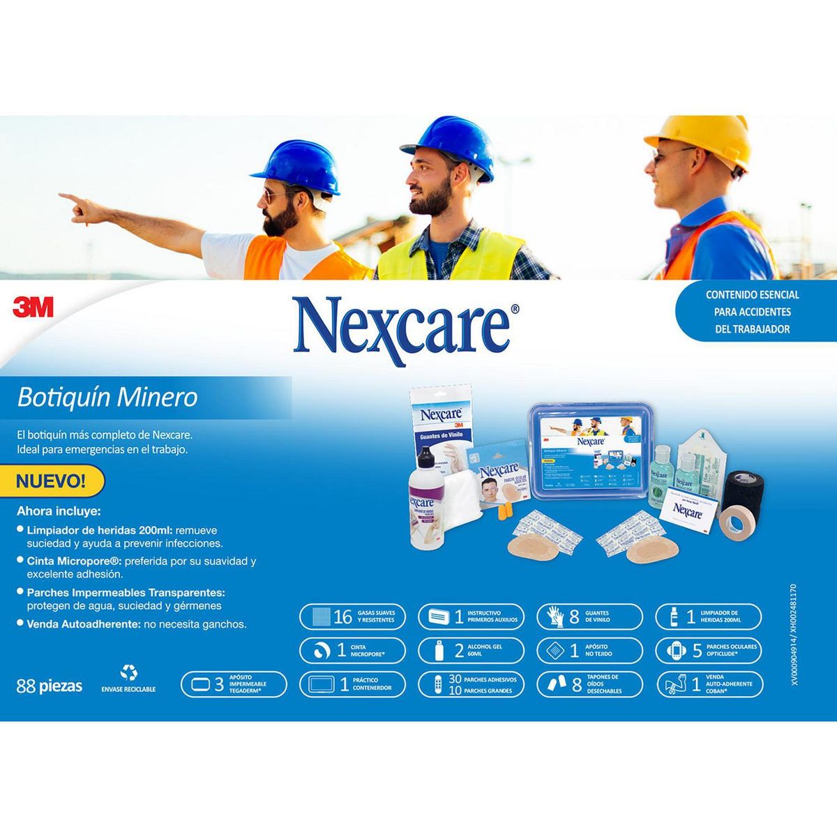NEXCARE - Botiquín Minero PRO 88 piezas