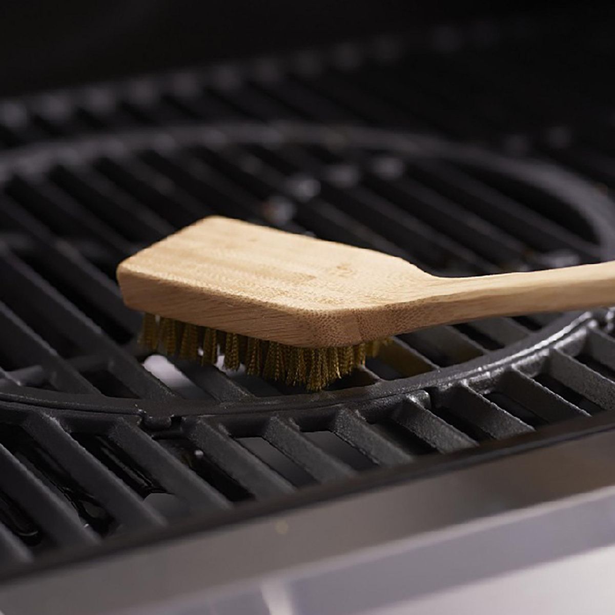 DANGRILL - Cepillo de limpieza bambú para parrilla 30 cm.