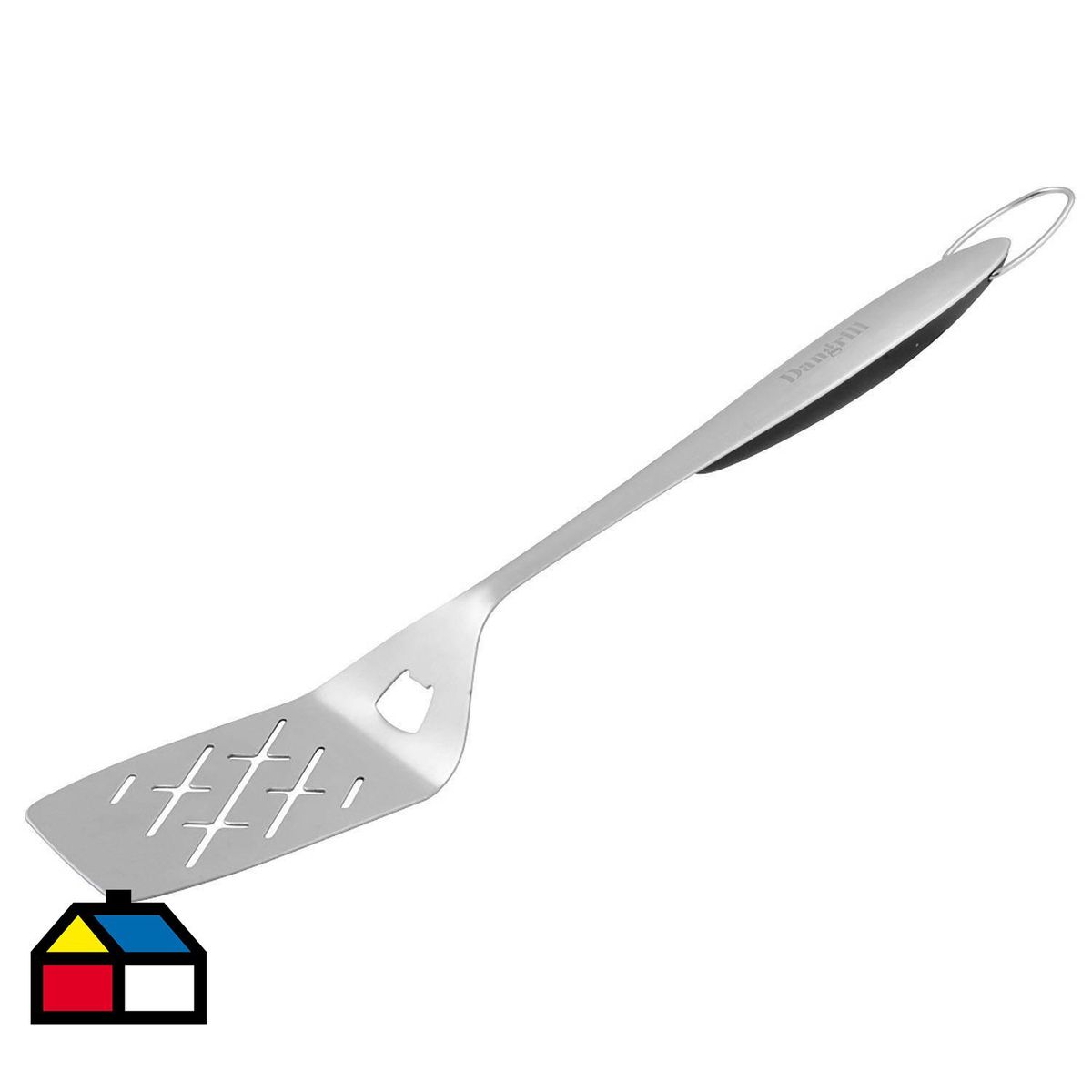 DANGRILL - Espátula acero inoxidable para parrilla 45,3x9x2,5 cm.