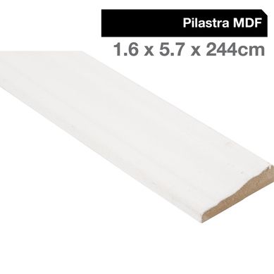 Pilastra Madera Blanco 16 mm 57x2.44 m