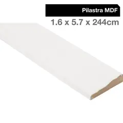 MAFORSA - Pilastra Madera Blanco 16 mm 5.7x244 cm