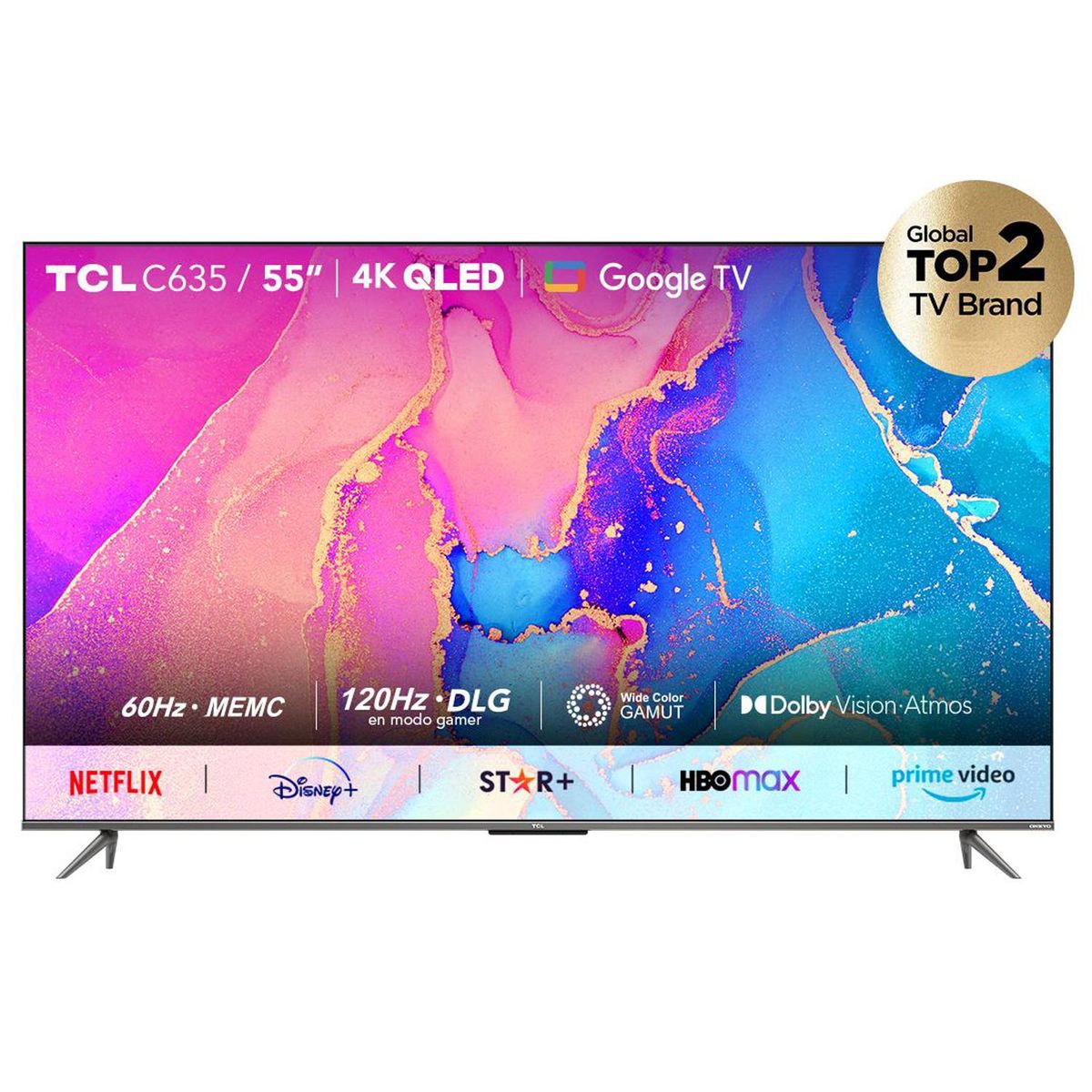 TCL - Smart TV QLED 55 " 4K Ultra HD 55C635