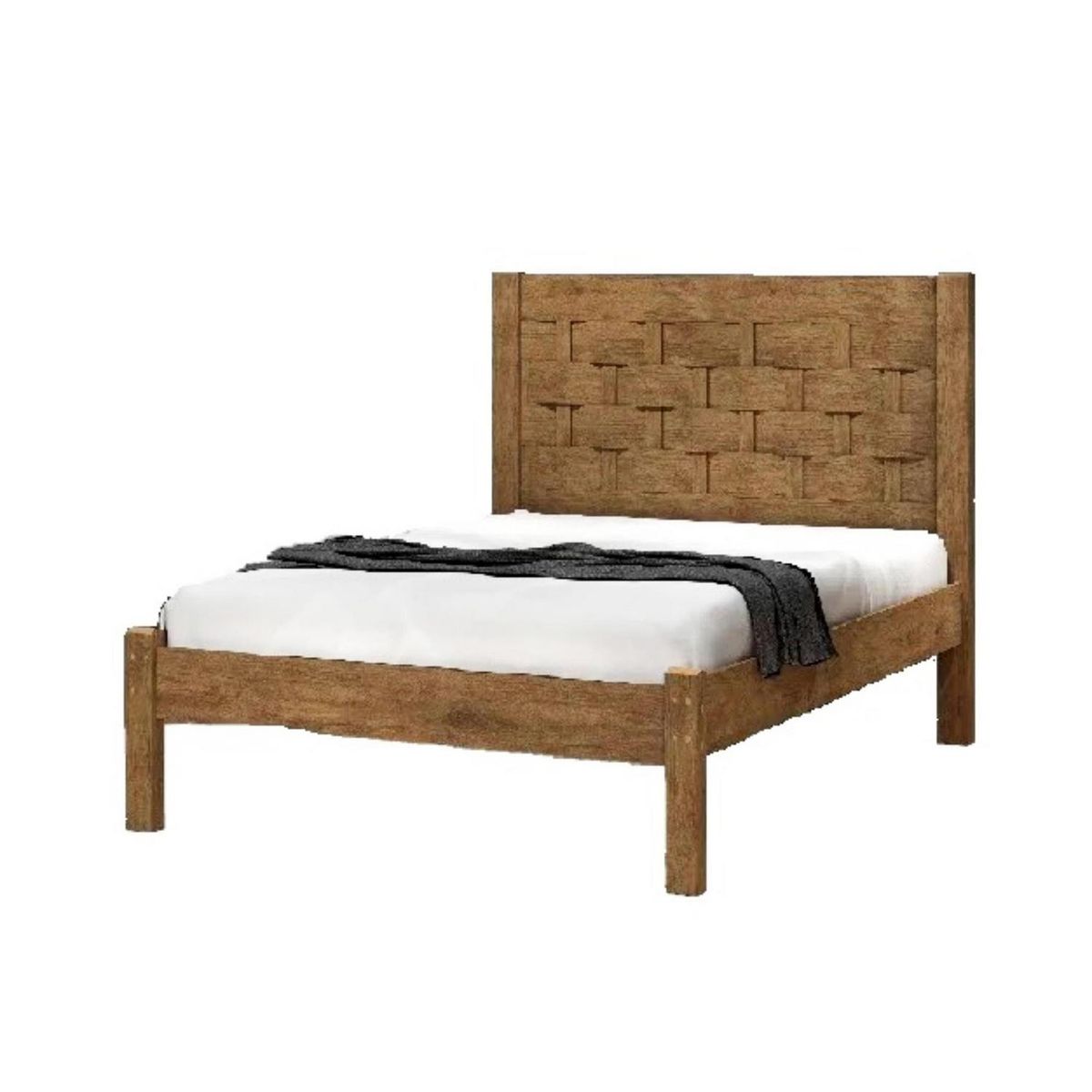 BE DESIGN - Cama 2 plazas de Estructura Layla Cedro