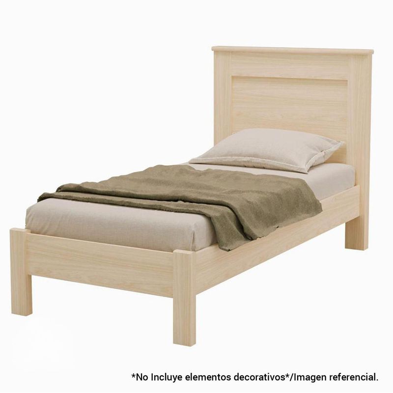 BE DESIGN - Cama 1 Plaza de Estructura Munique Vainilla Vainilla