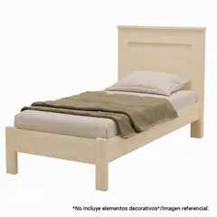 BE DESIGN - Cama 1 plaza Munique vainilla Vainilla