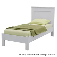 BE DESIGN - Cama 1 plazas Munique blanco