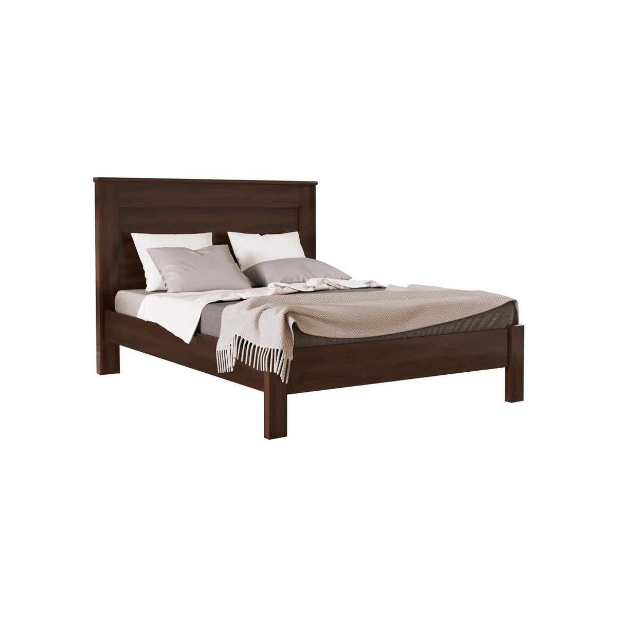 BE DESIGN - Cama 2 plazas de Estructura Munique Jacaranda