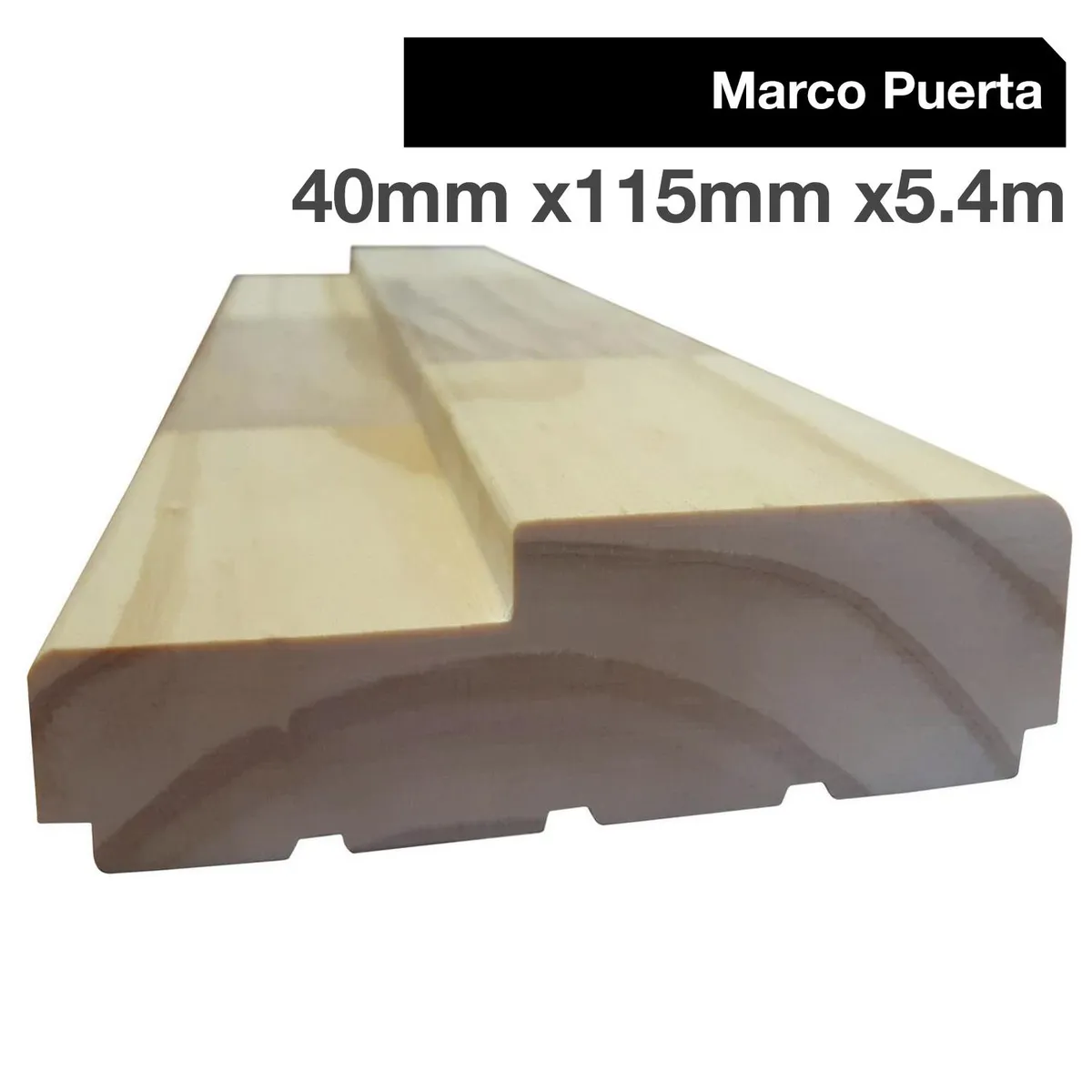 HOLZTEK - Juego marco puerta pino 40x115x5,4