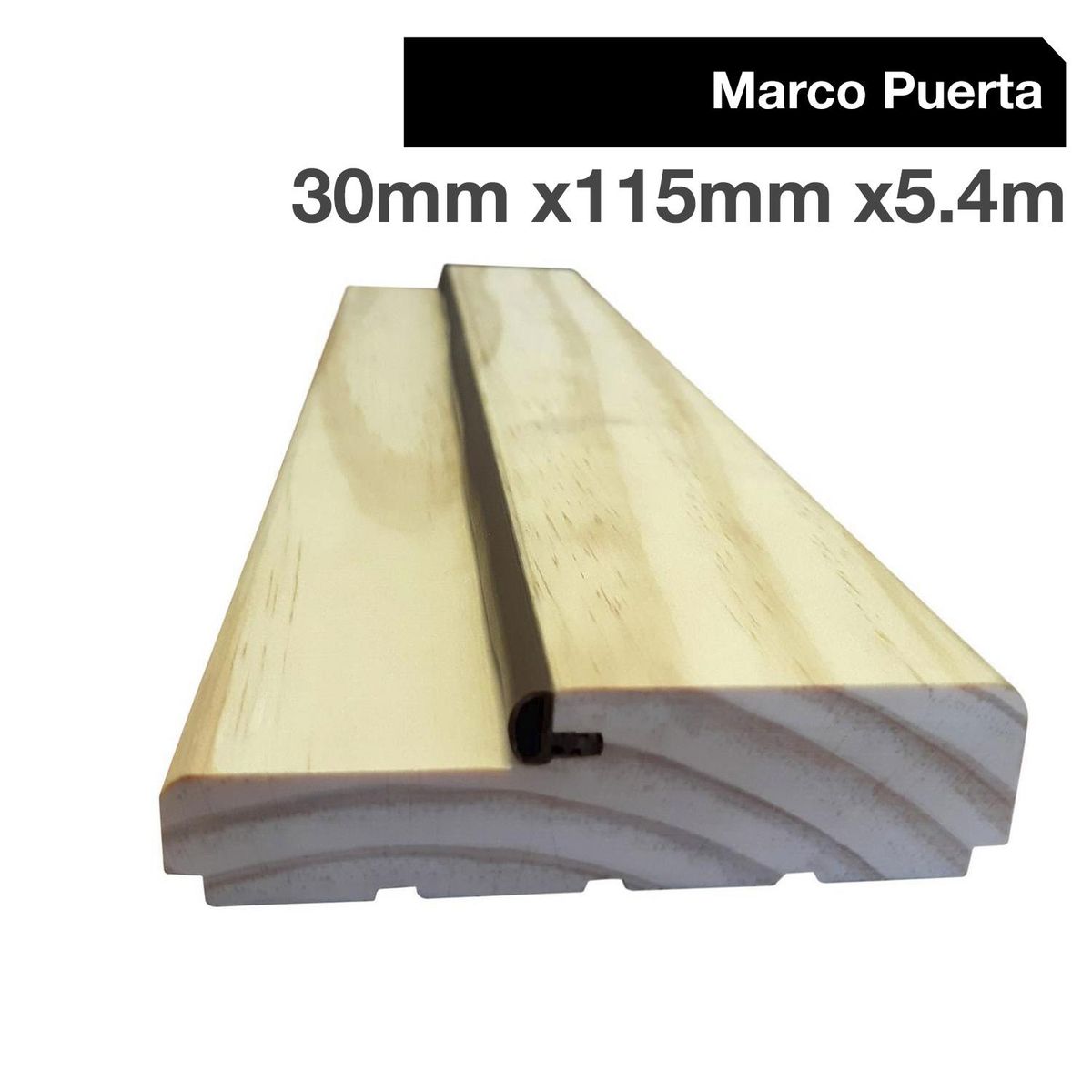 HOLZTEK - Juego Marco Puerta Pino 30x115x5400 (Con Burlete)