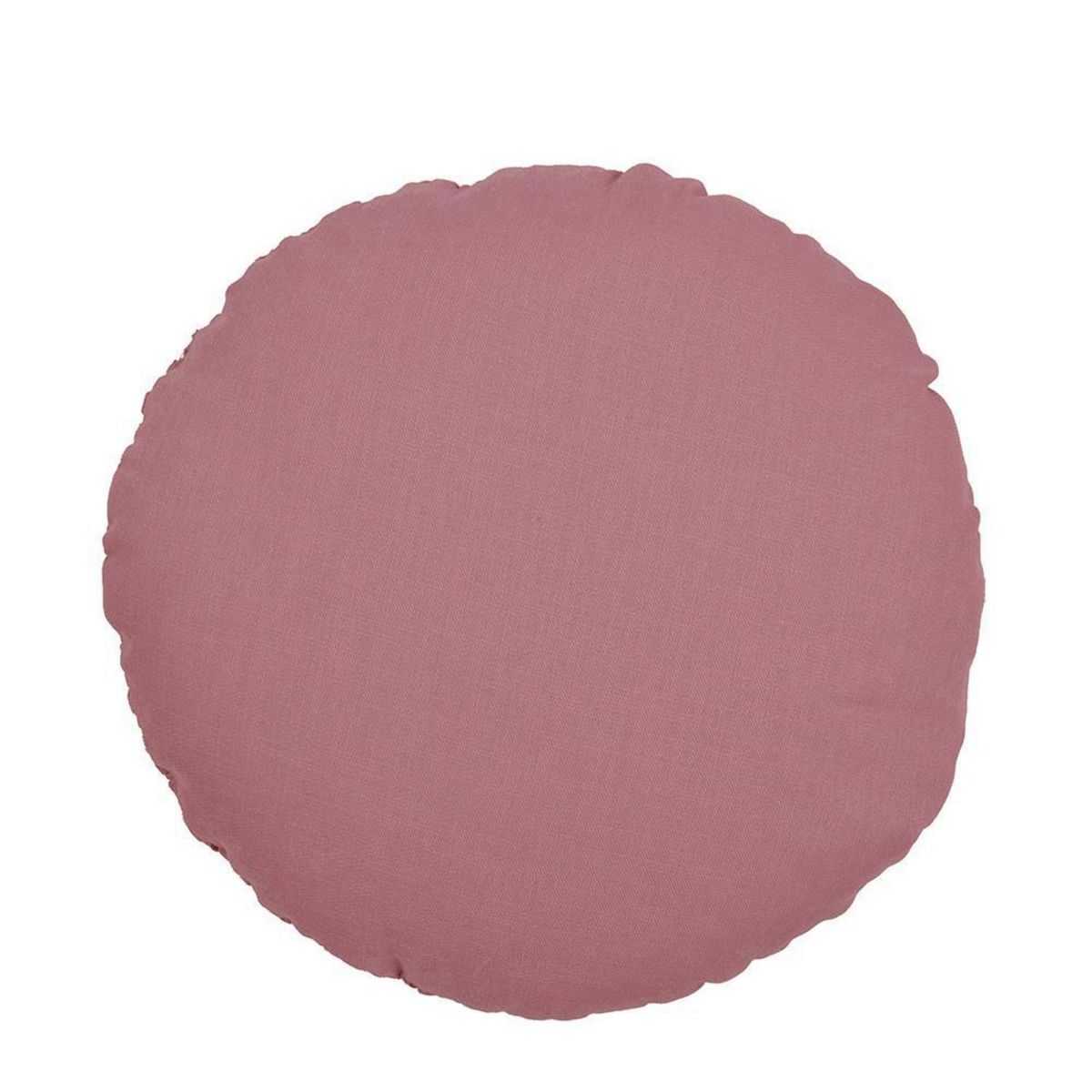 SO HOME - Cojín redondo arrugas 40 cm rosado