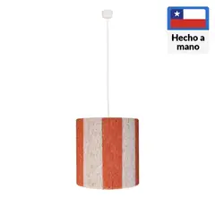 CAROLD STEVENS - Lámpara Colgante Alcala Ecoluz Fibras Naturales Beige