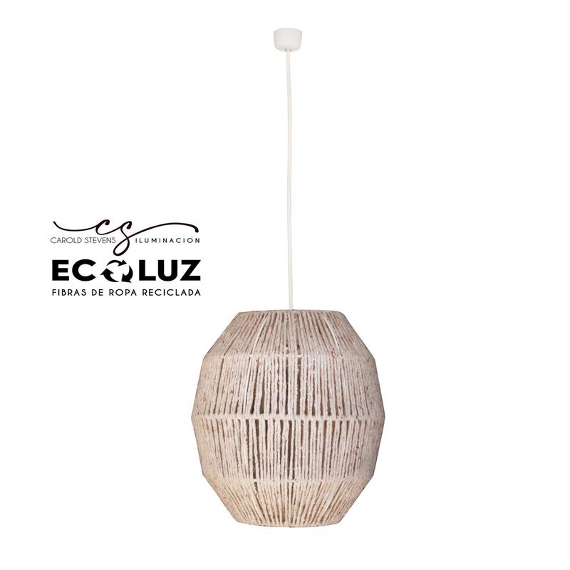 CAROLD STEVENS - Lampara de Colgar Jaen Beige Ecoluz