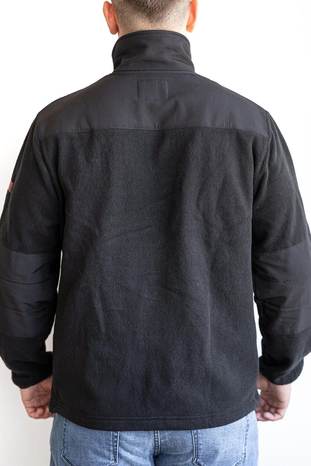 TOPSAFE - Chaqueta polar microfleece negro talla XL