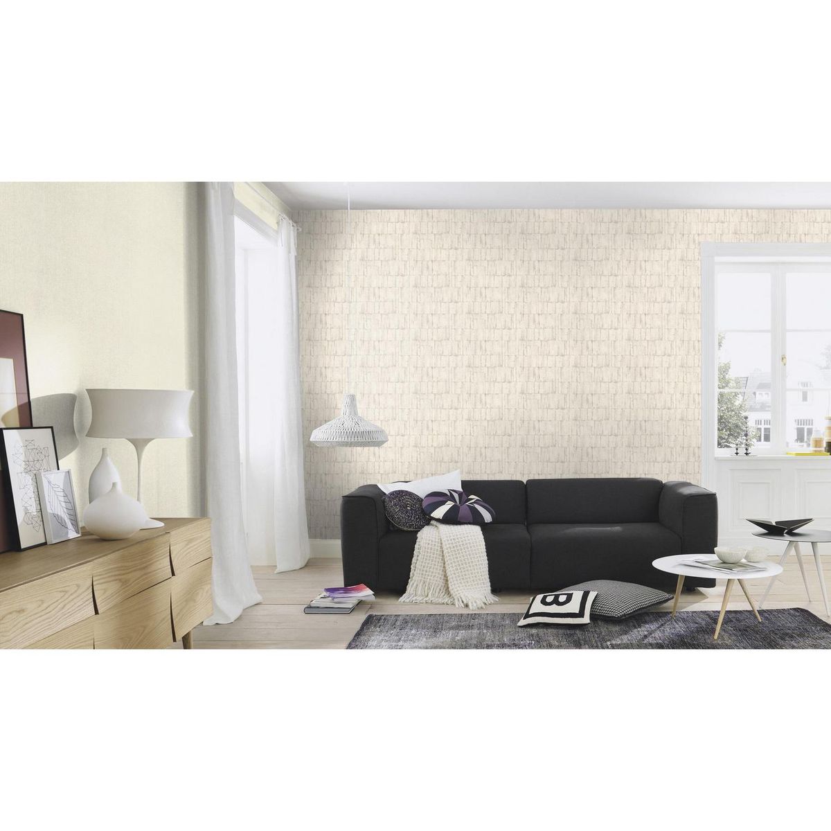 RASCH - Papel Mural Concrete 560305 5 m2
