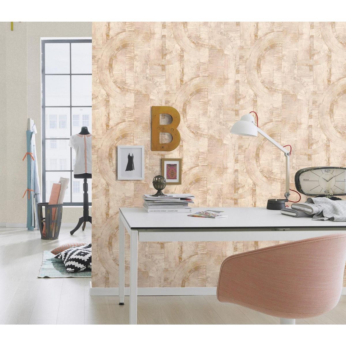 RASCH - Papel Mural Concrete 554755 5 m2