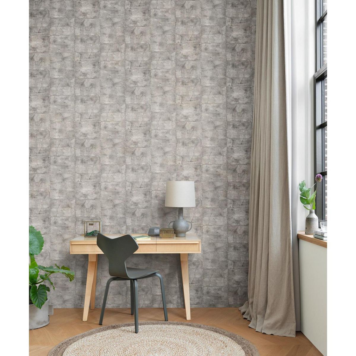 RASCH - Papel Mural Concrete 520156 5 m2