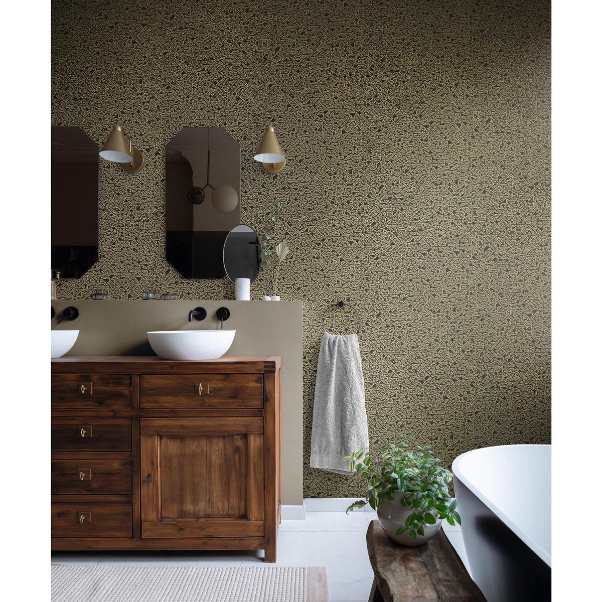 RASCH - Papel Mural Concrete 704365 5 m2