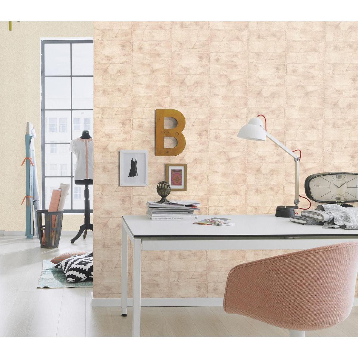 RASCH - Papel Mural Concrete 520132 5 m2