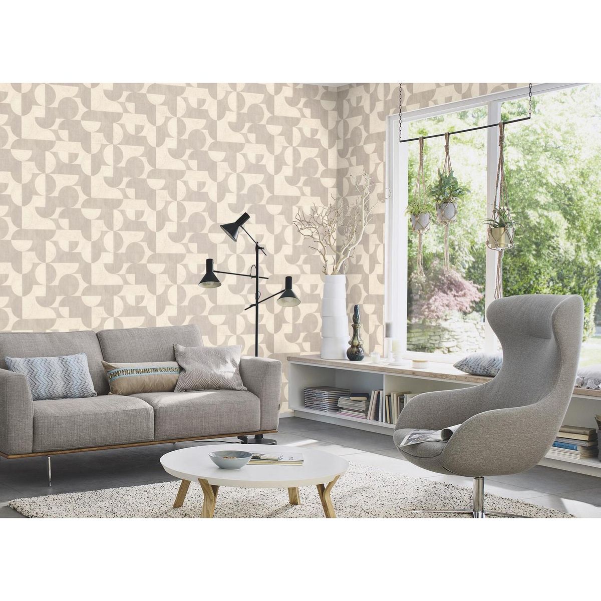 RASCH - Papel Mural Concrete 521313 5 m2