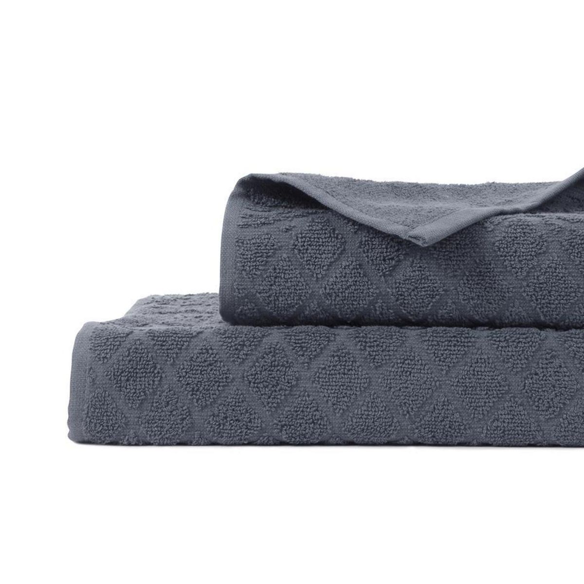 MASHINI - Set de 2 Toallas Aqua 450 gr Algodón 70x140 cm Marengo