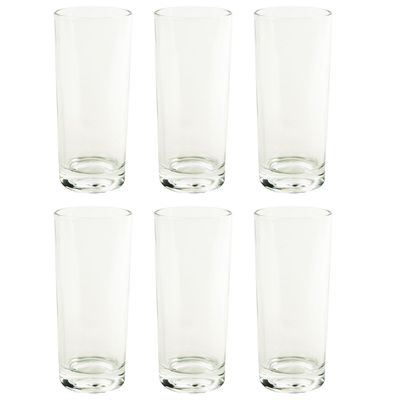 Imagen 2 del producto Set 6 Vasos Alto de Vidrio 300 ml Transparente