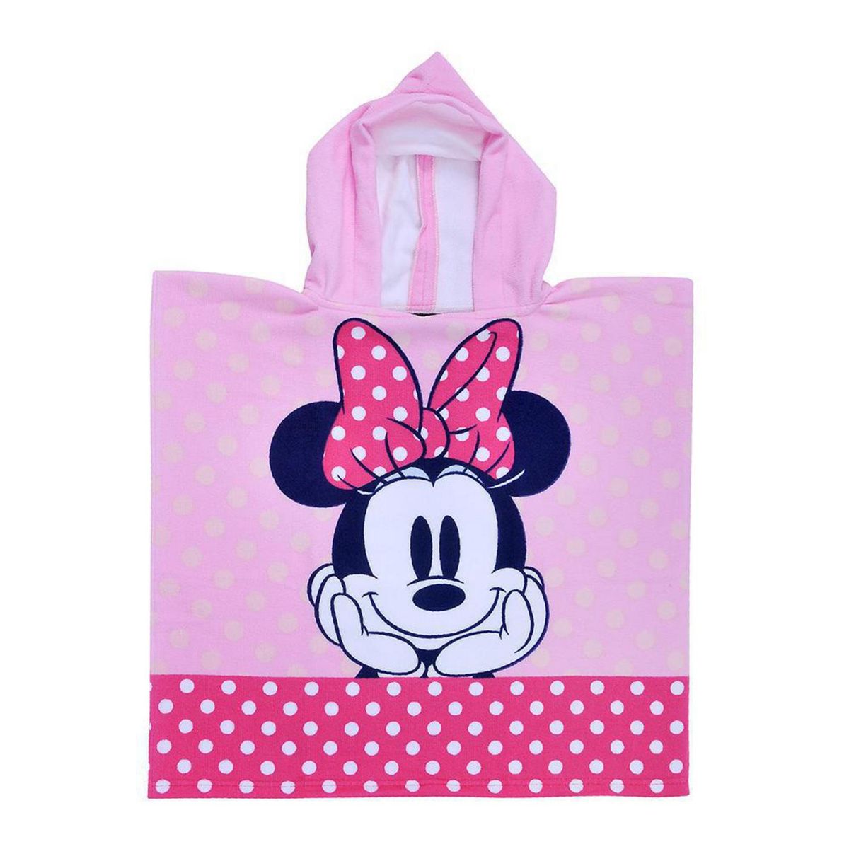 DISNEY - Toalla Playa Capucha 280 gr Poliéster 60x120 cm Minnie