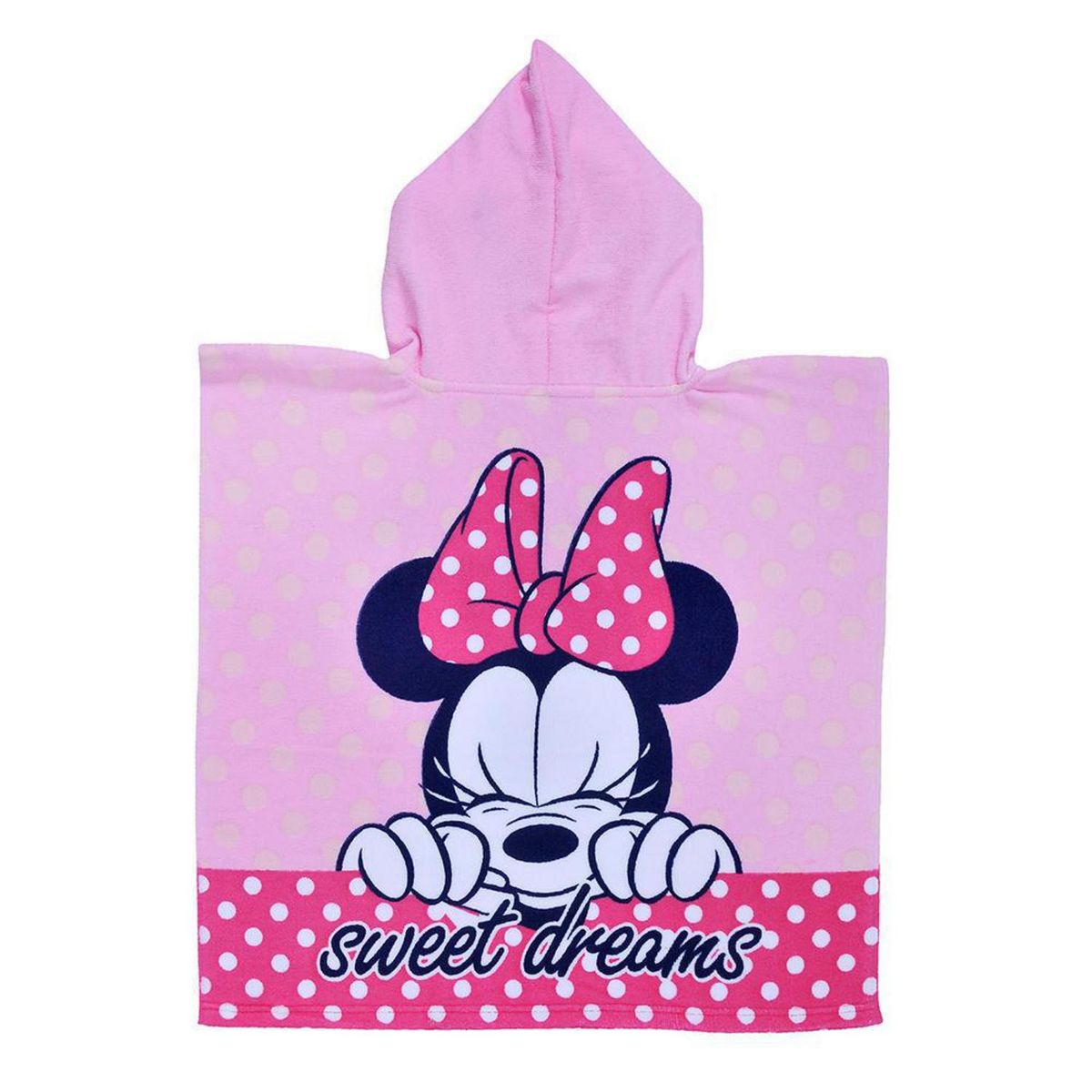 DISNEY - Toalla Playa Capucha 280 gr Poliéster 60x120 cm Minnie