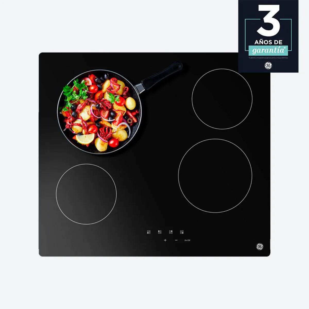 GENERAL ELECTRIC - Encimera Vitrocerámica 4 Platos Negro PG6040EVN0