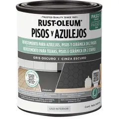 RUST OLEUM - Pintura Base para Pisos y Azulejos Gris Oscuro de 946 ml
