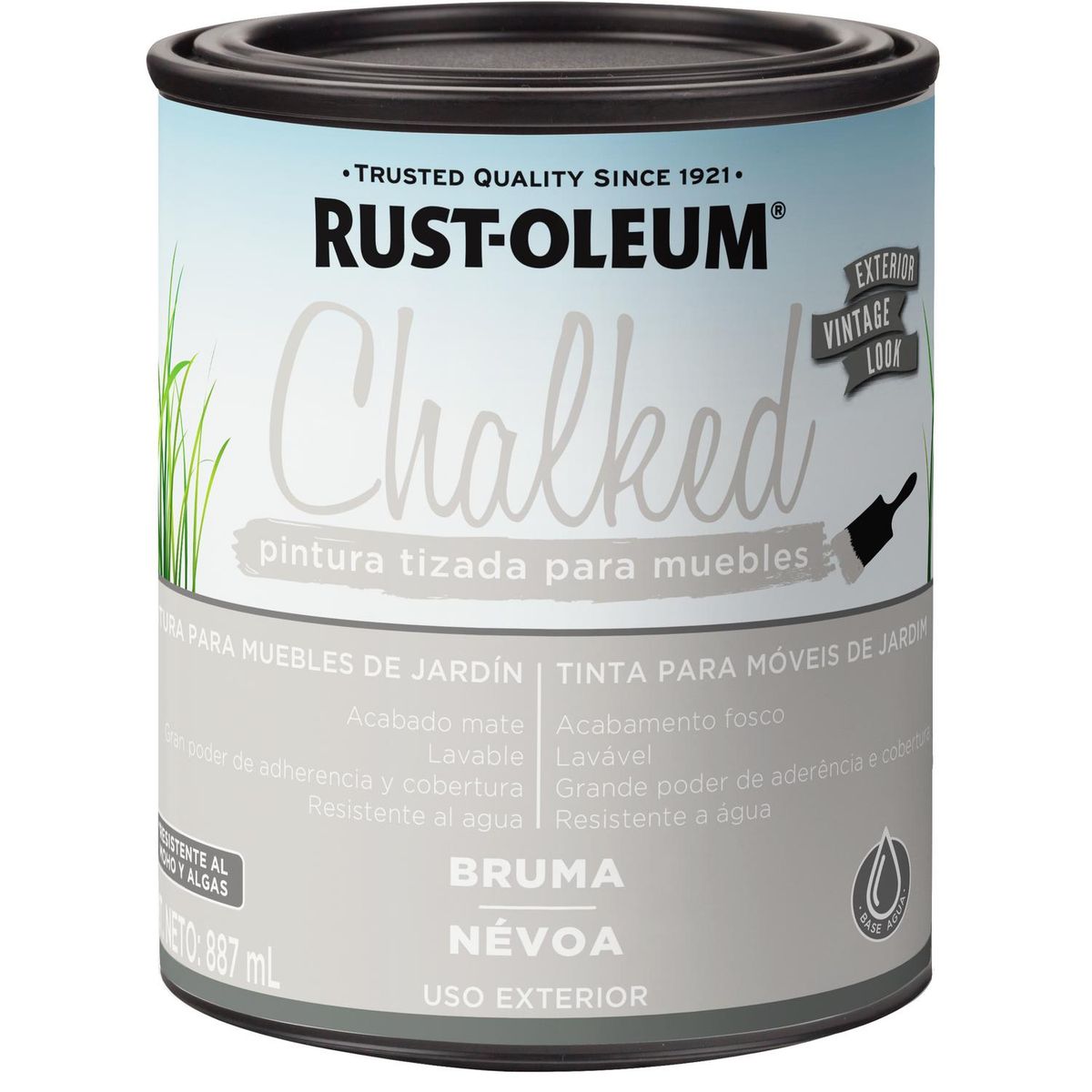 RUST OLEUM - Pintura Chalked Exterior Tarro 0.887 l Mate Bruma