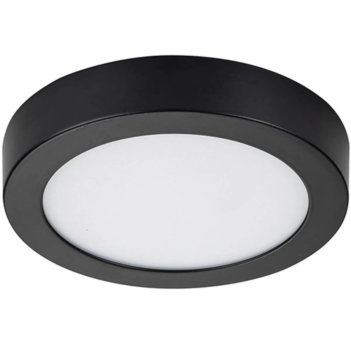 HB LEDS - Panel Redondo LED Sobrepuesto Negro 18W