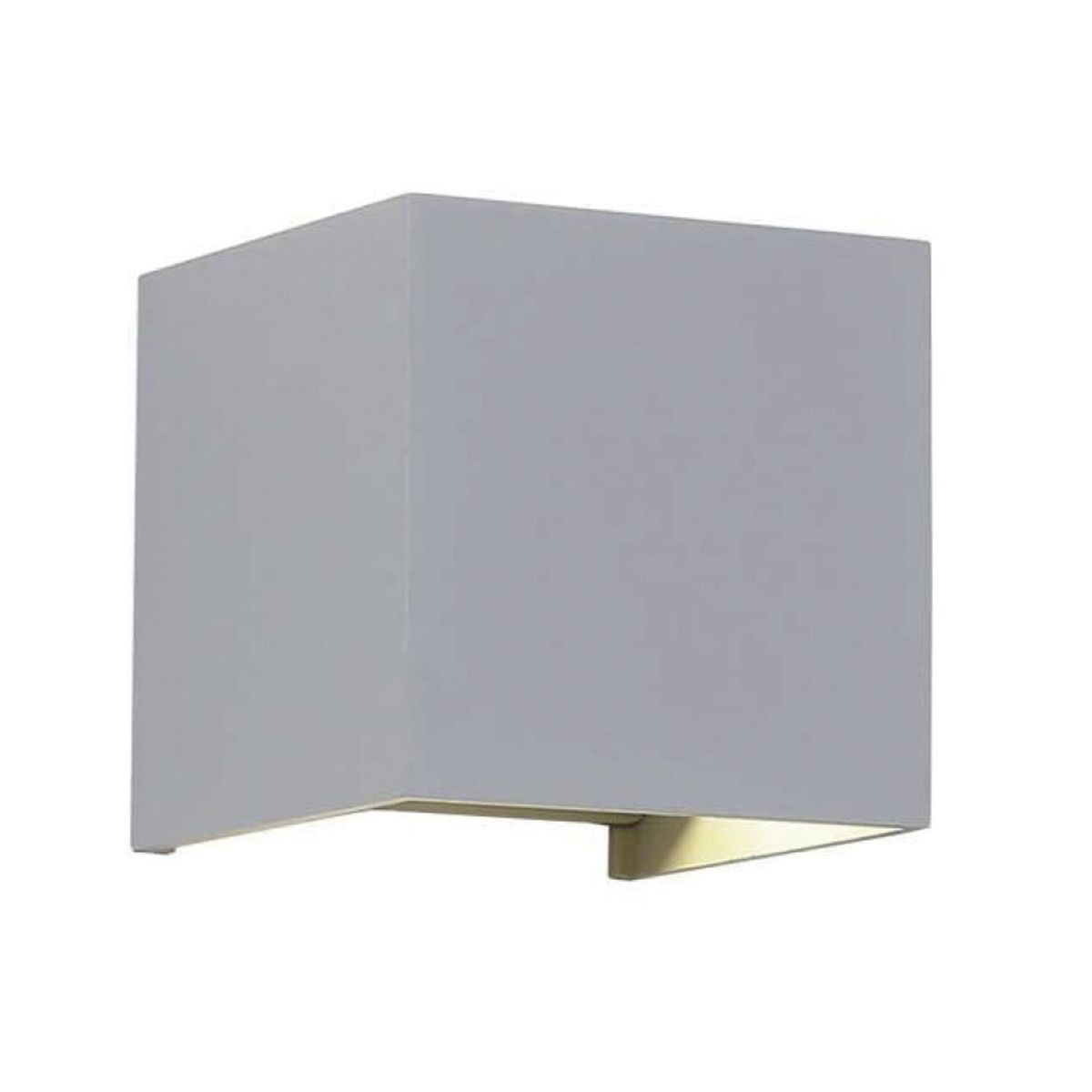 HB LEDS - Apliqué Led Cuadrado Bidireccional Aluminio Gris