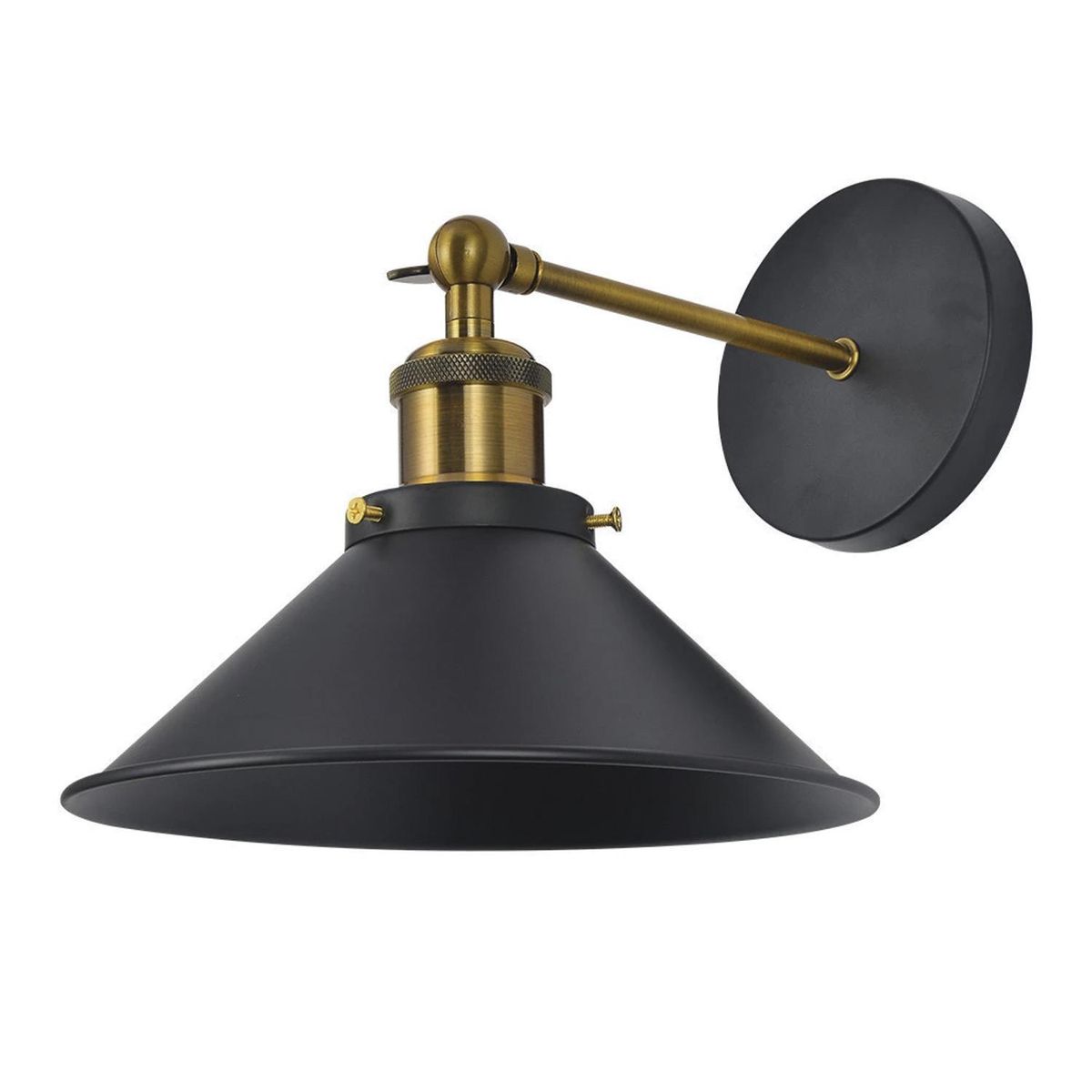 HB LEDS - Apliqué Lámpara Industrial Aluminio Negro