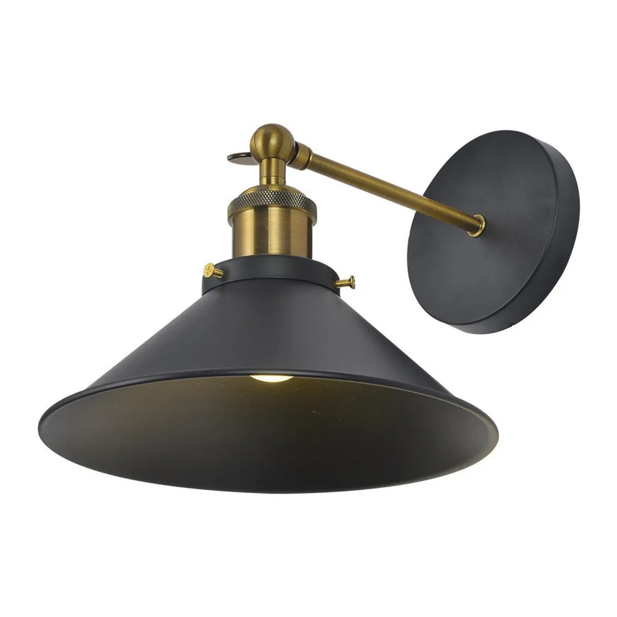 HB LEDS - Apliqué Lámpara Industrial Aluminio Negro