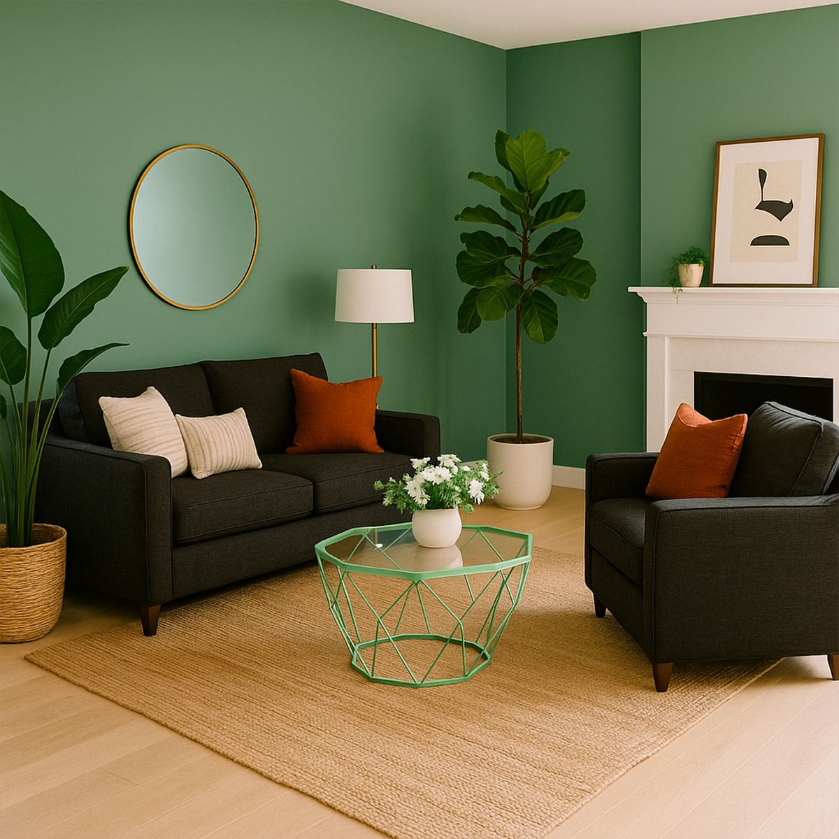 DE PIES A CABEZA - Mesa De Centro Madison 60 Cms Menta