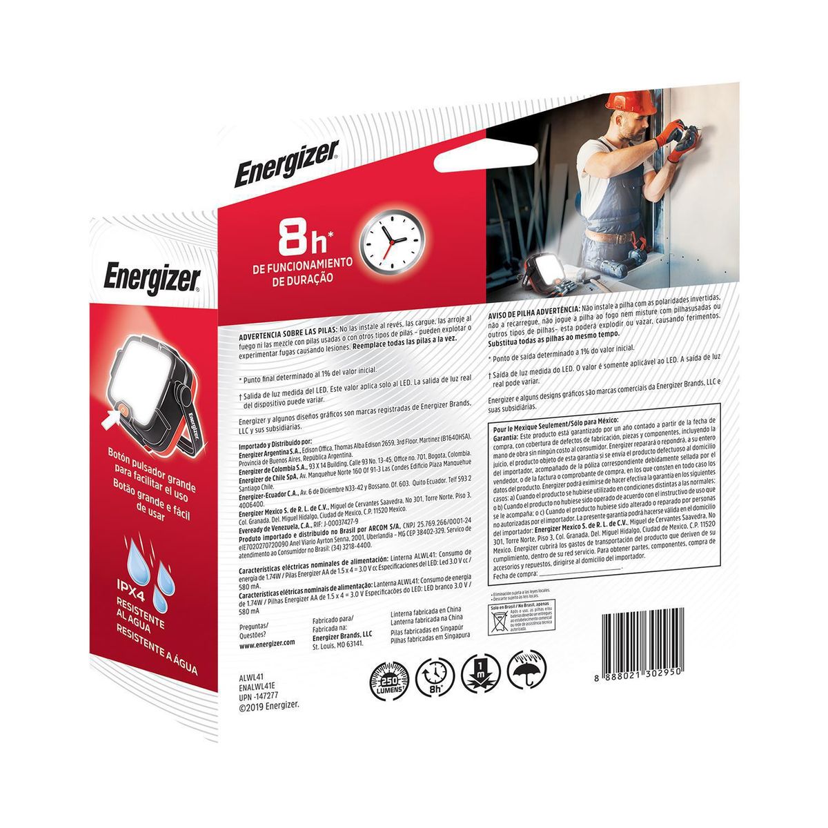 ENERGIZER - Farol de Trabajo 250 Lúmenes